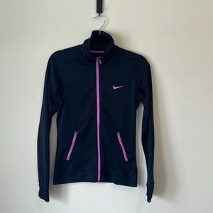 Nike Black & Pink Full-Zip